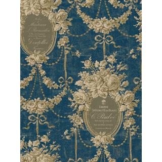 Seabrook Designs HE50001 Heritage Acrylic Coated Floral Wallpaper